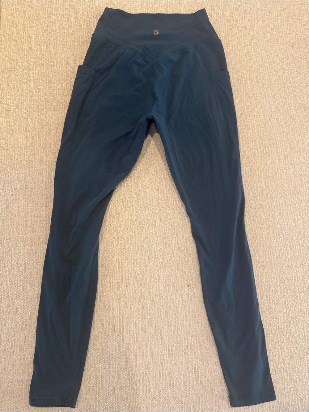 BuffBunny Teal High-Waist Leggings with Side Pockets